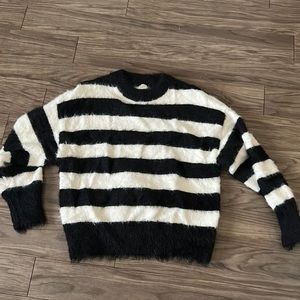 Black and white sweater